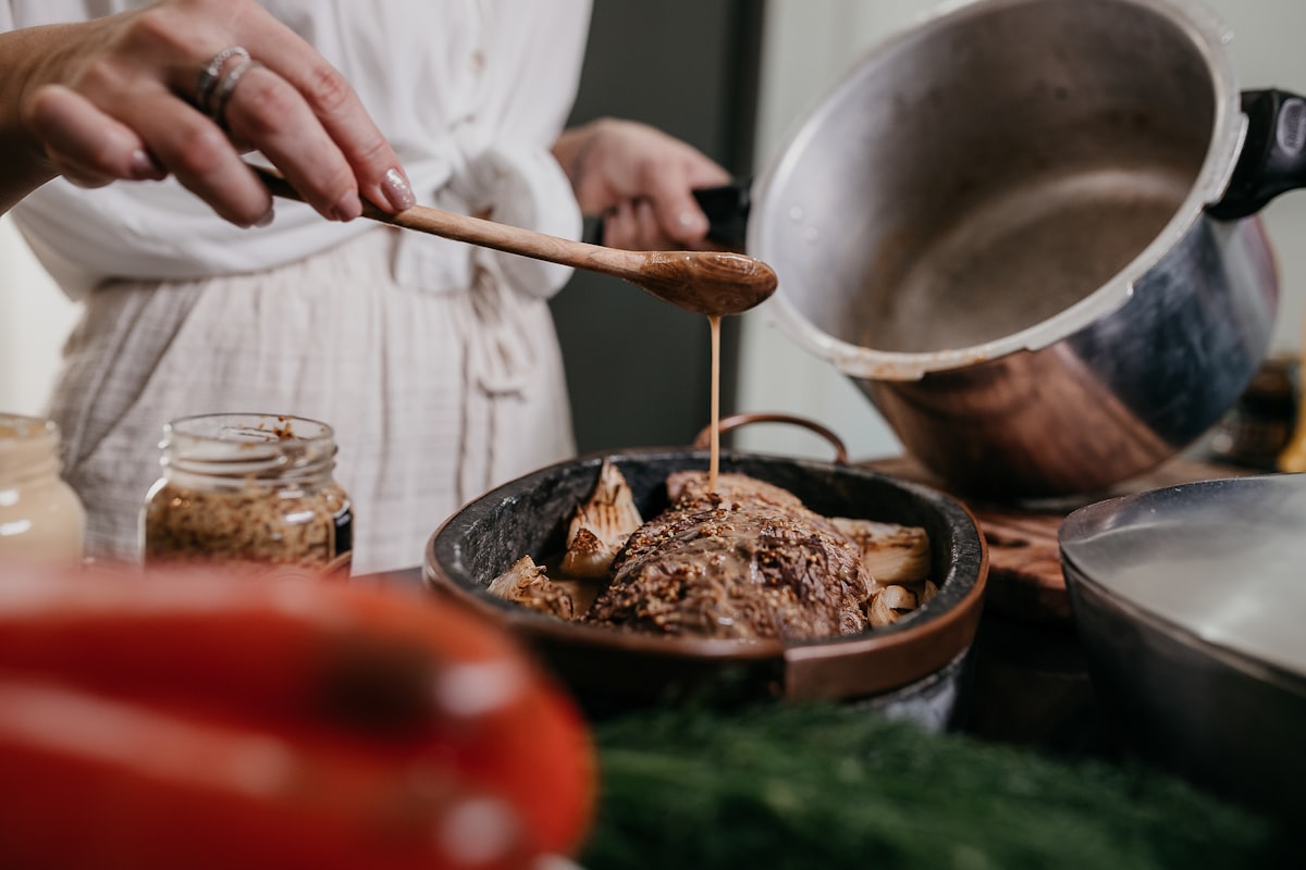 Community cooking class with diverse group
